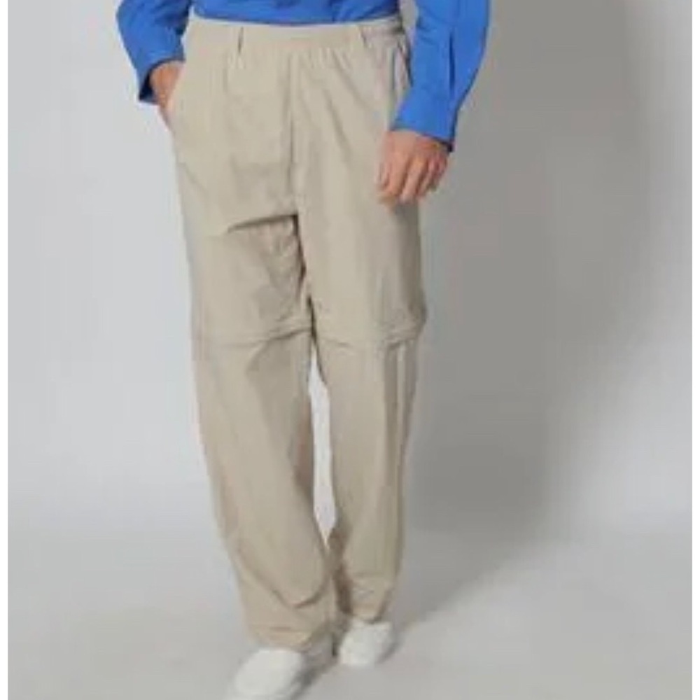 Columbia PFG Mens Convertible Nylon Pull On Quick Dry Pants Shorts Outdoor Sz M